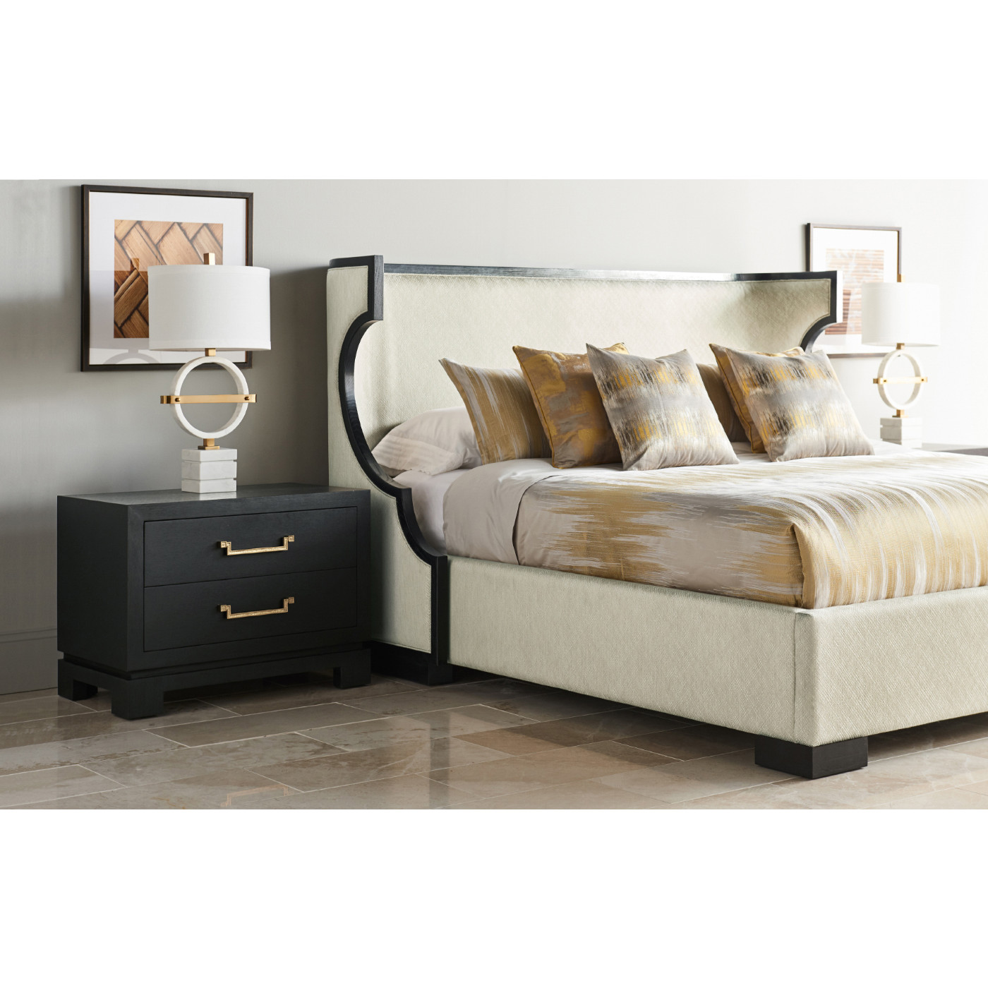 Fusion Rounded Oak US King Bed