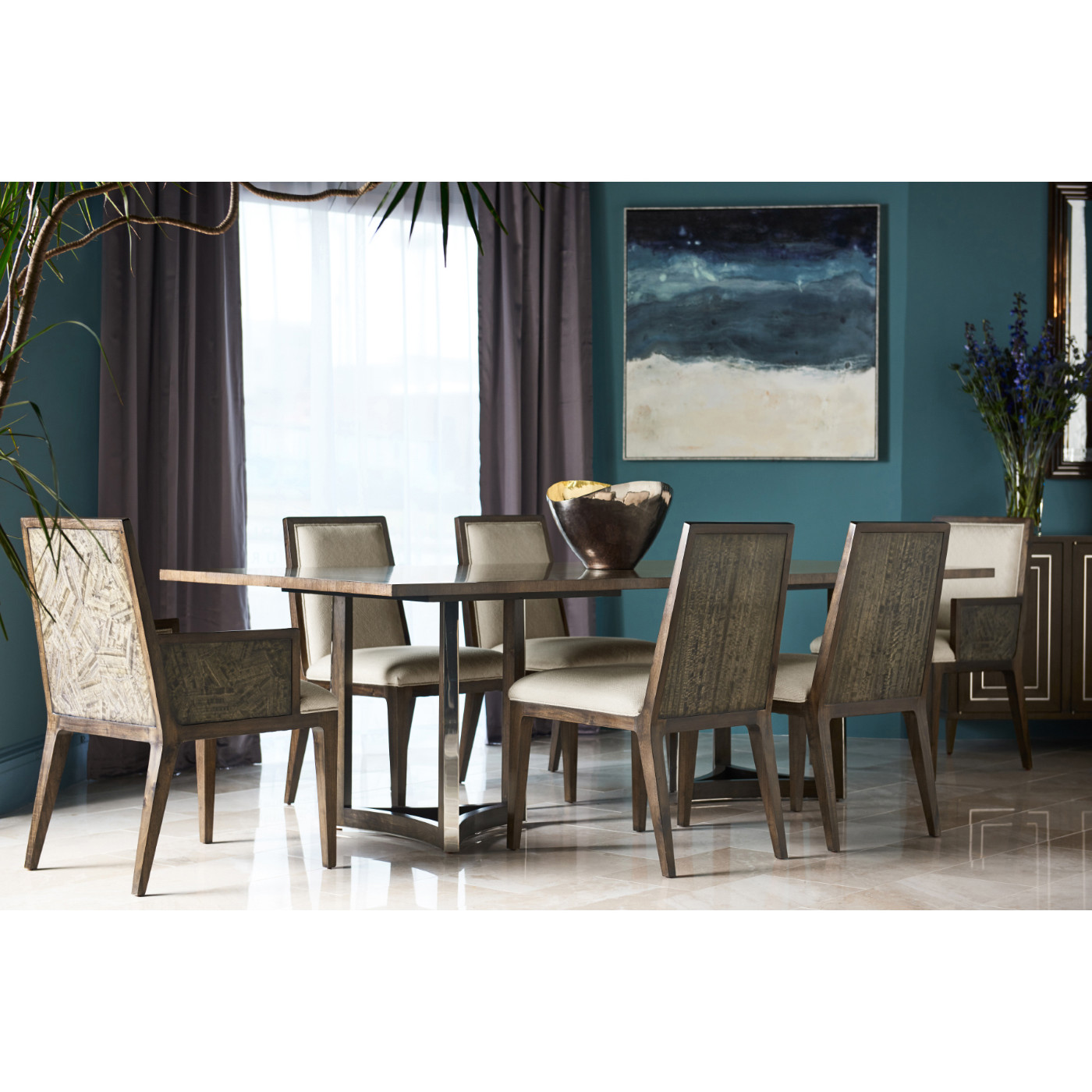Gatsby Cut Pattern Dining Arm Chair