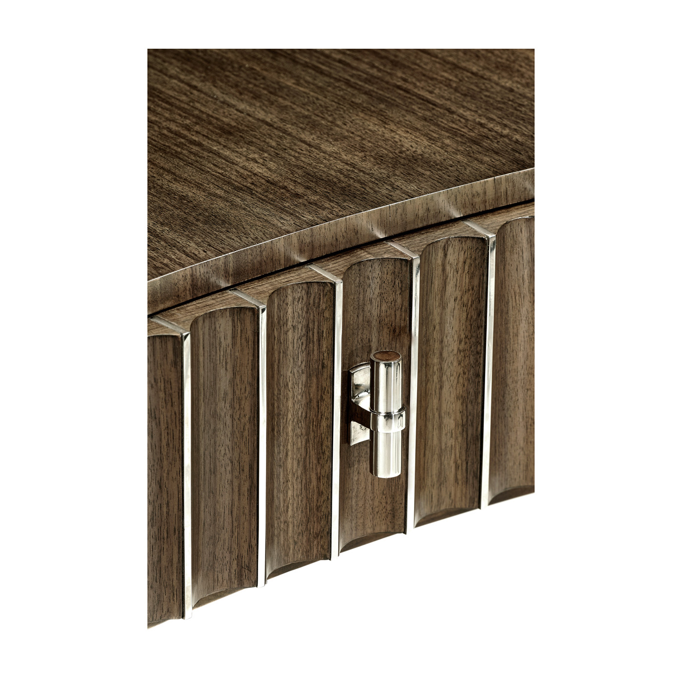 Gatsby Reeded End Table with Shelf