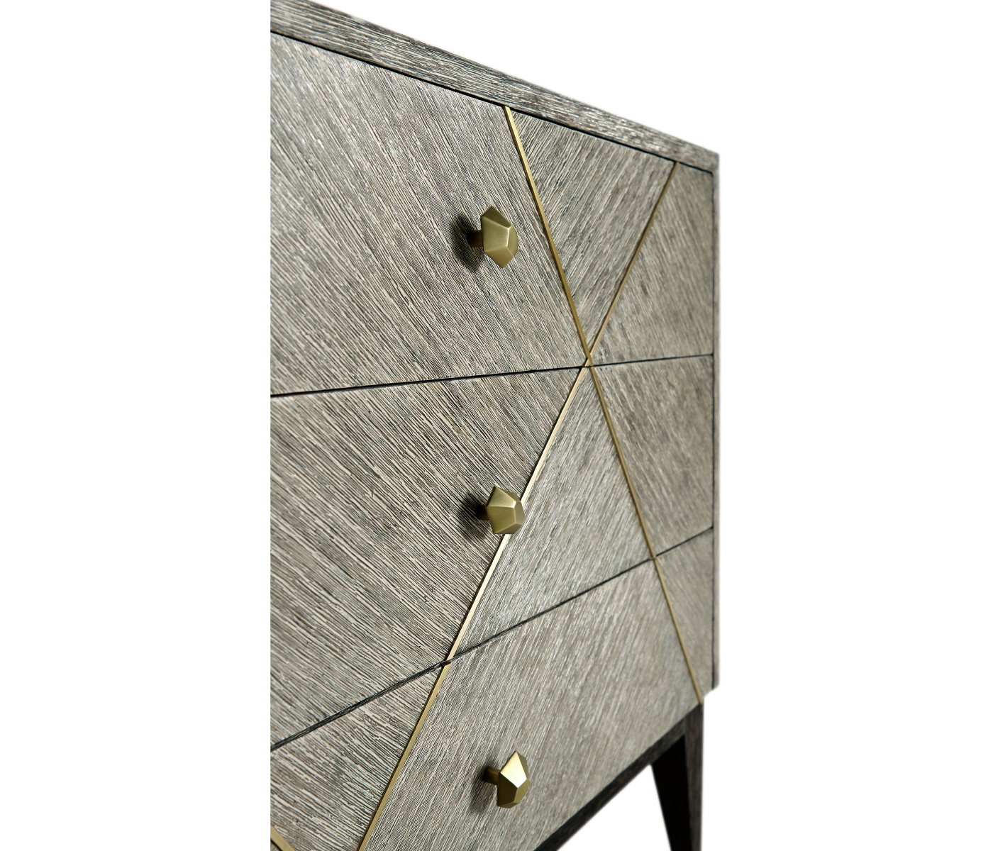 Geometric Transitional Bedside Chest