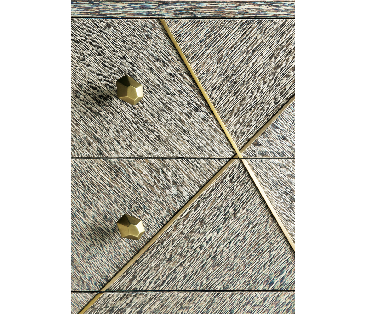 Geometric Transitional Bedside Chest