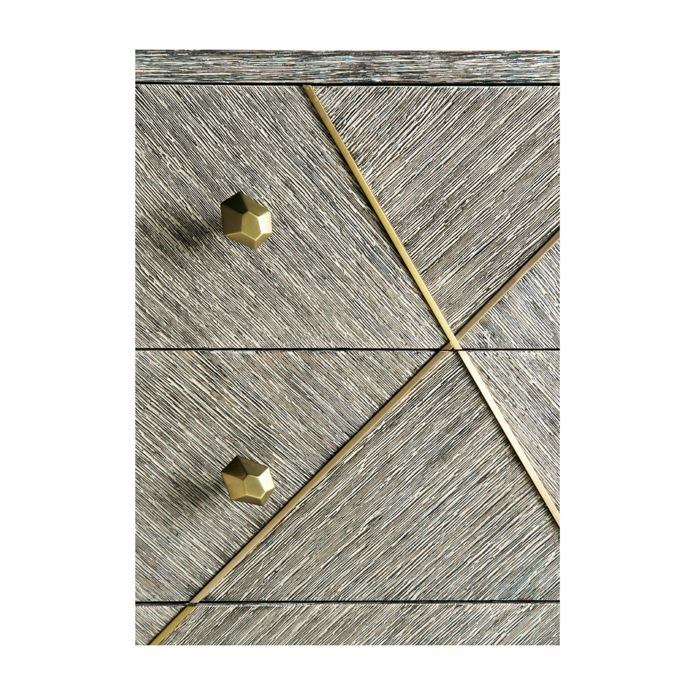 Geometric Transitional Bedside Chest