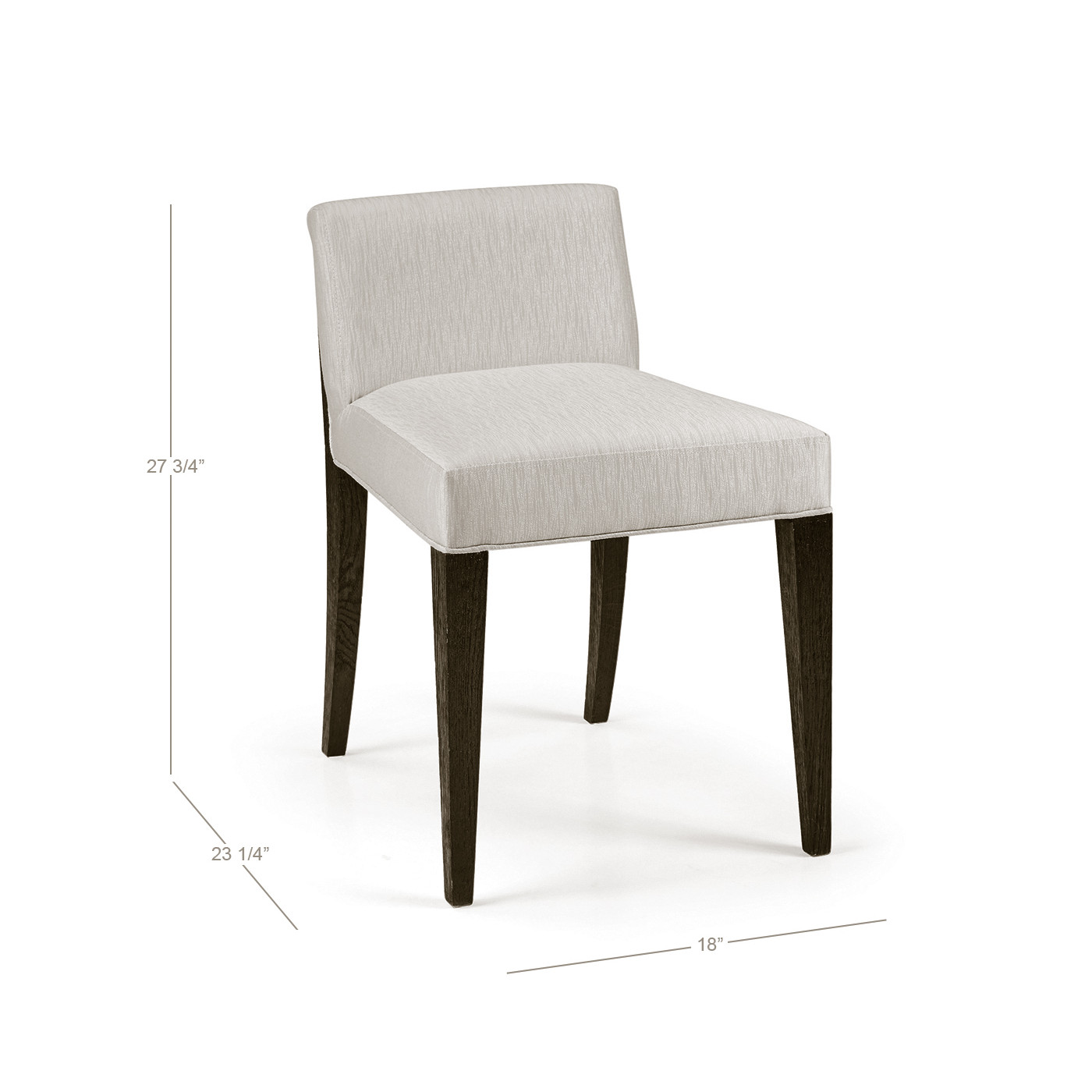 Geometric Dark Mocha Oak Vanity Chair