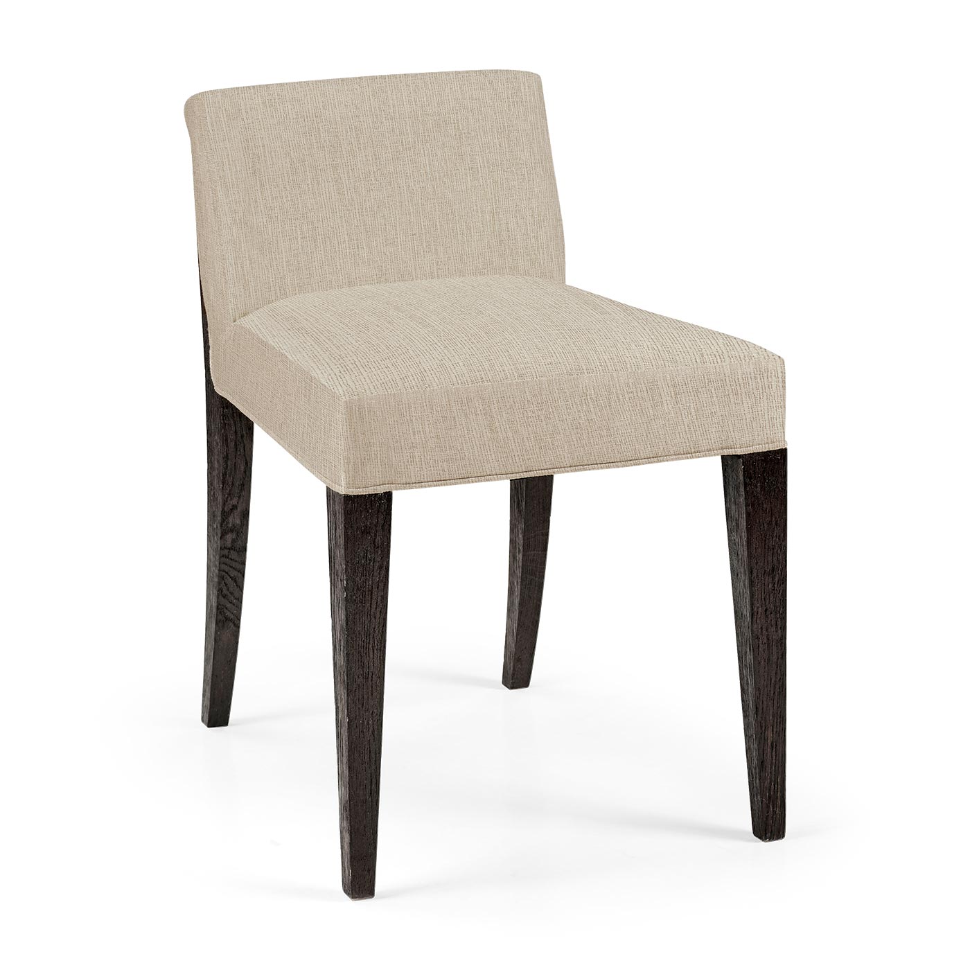 Geometric Dark Mocha Oak Vanity Chair