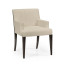 Geometric Transitional Upholstered Dining Arm Chair