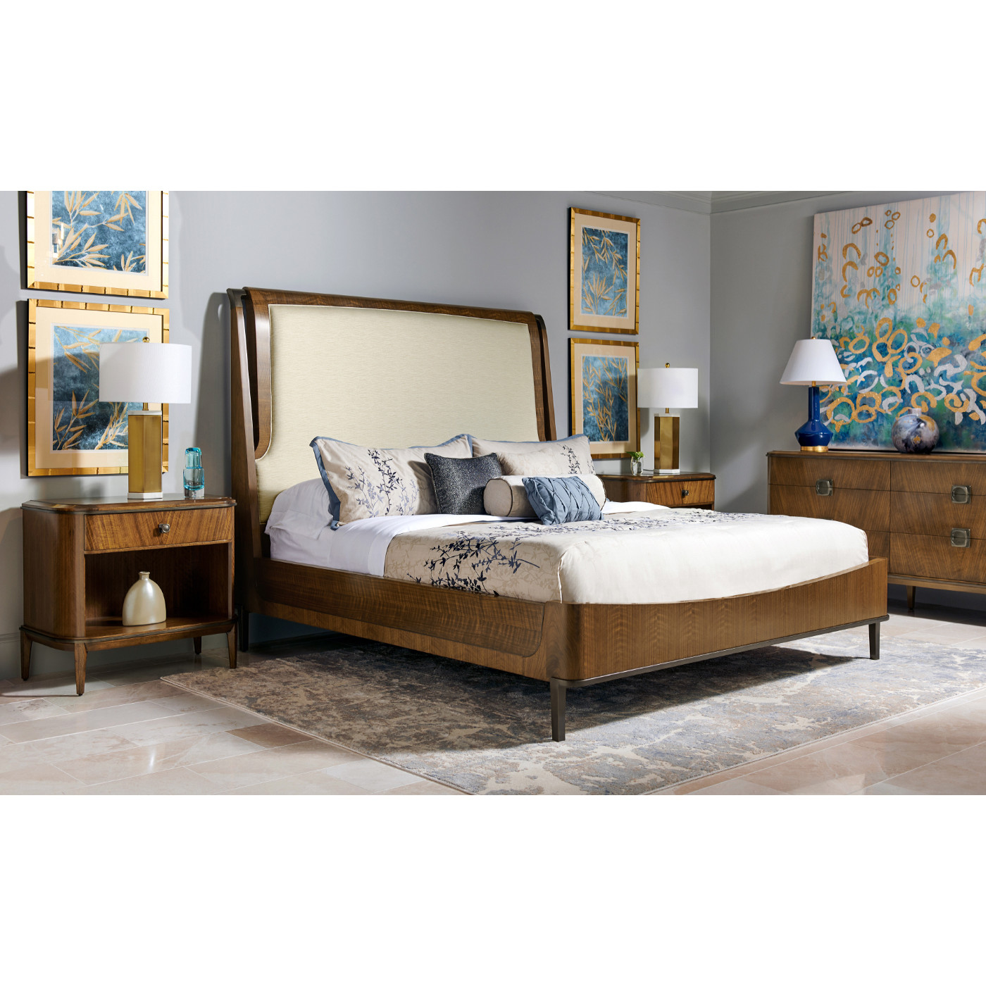 Toulouse Upholstered UK Queen Bed