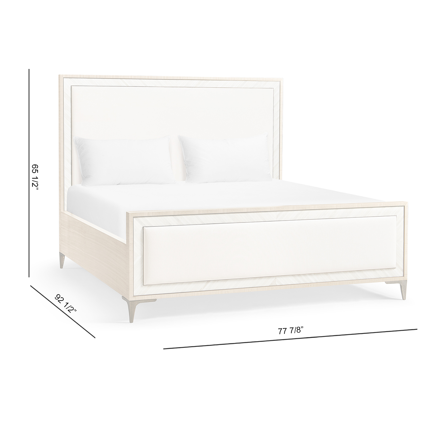 Tideline Bone & Linen-Blend Upholstered UK King Bed