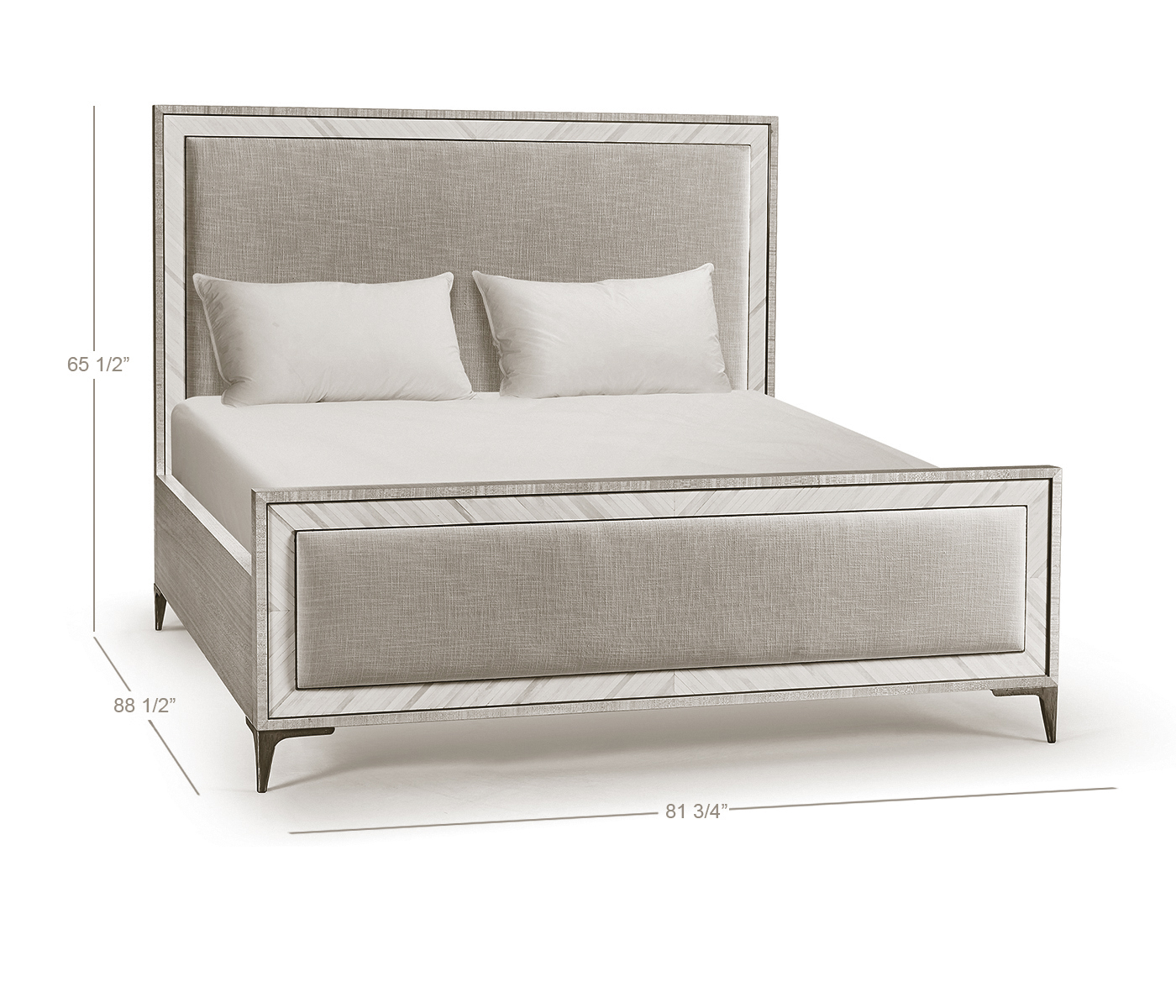 Tideline Bone & Linen-Blend Upholstered Bed
