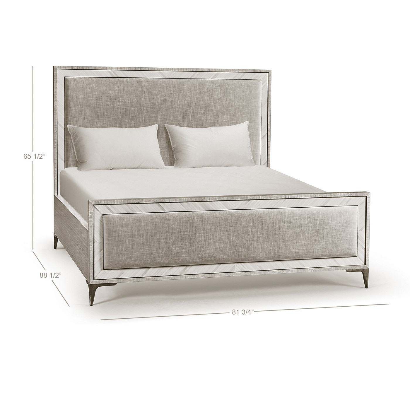 Tideline Bone & Linen-Blend Upholstered Bed
