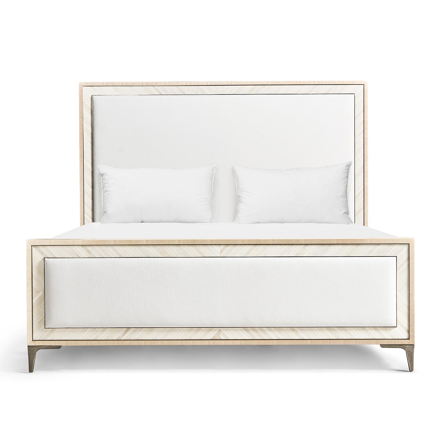 Tideline Bone & Linen-Blend Upholstered Bed