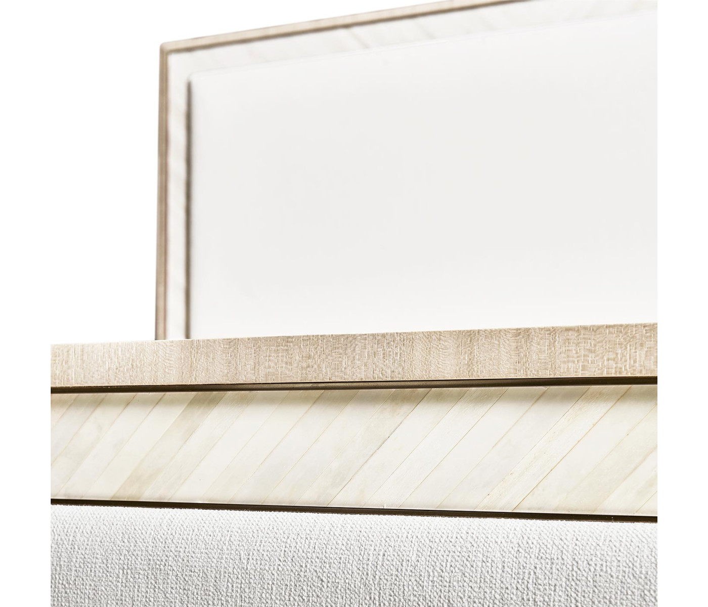 Tideline Bone & Linen-Blend Upholstered Bed