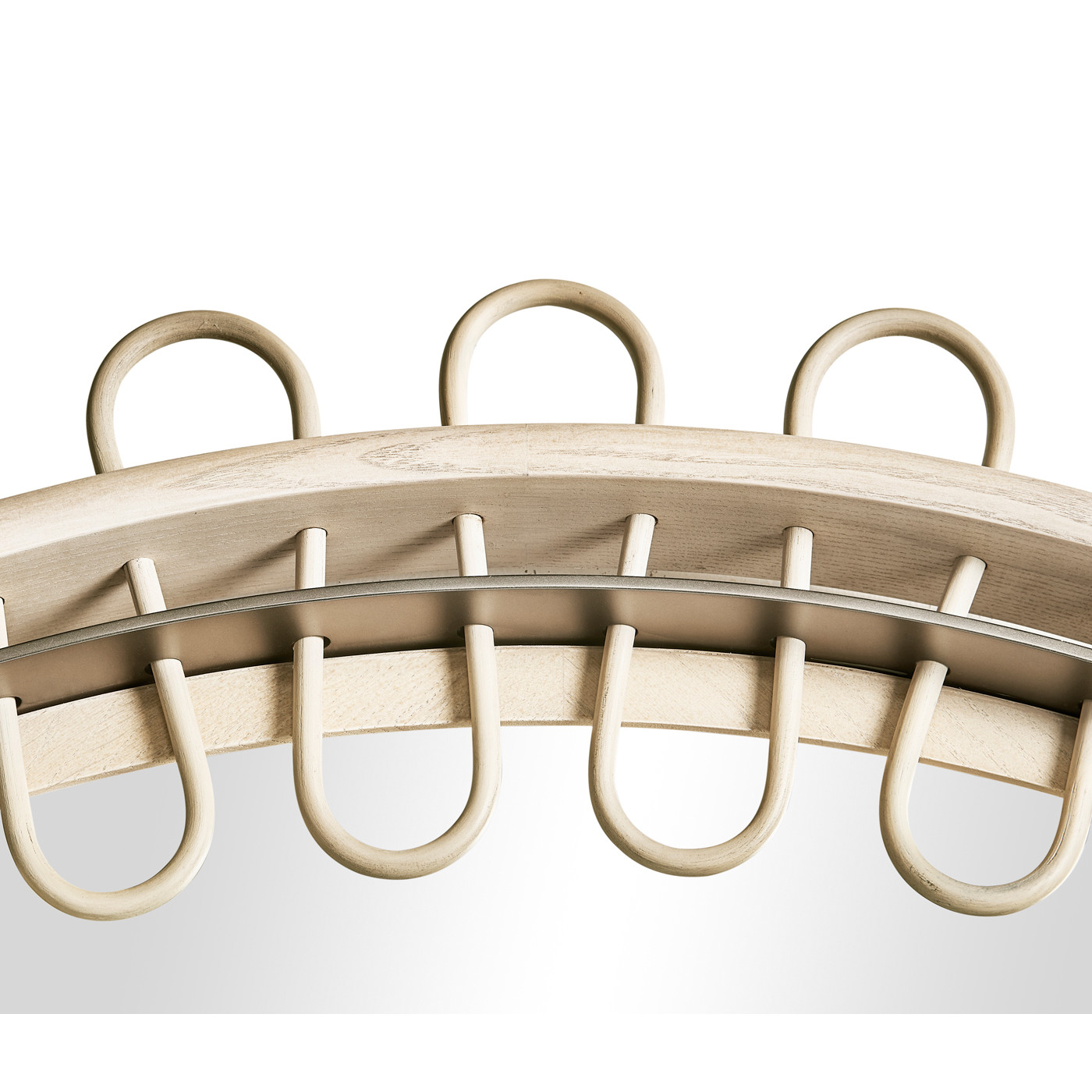 Vorticity Oval Rattan Mirror