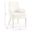 Shoal Linen & Grasscloth Host Chair