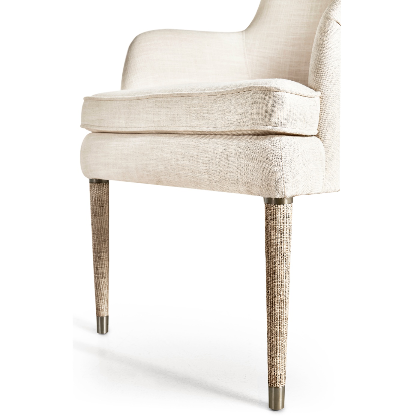Shoal Linen & Grasscloth Host Chair