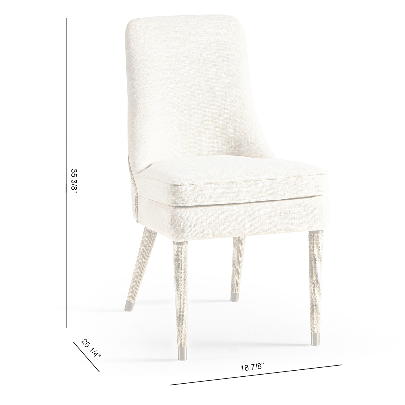 Shoal Linen & Grasscloth Side Chair