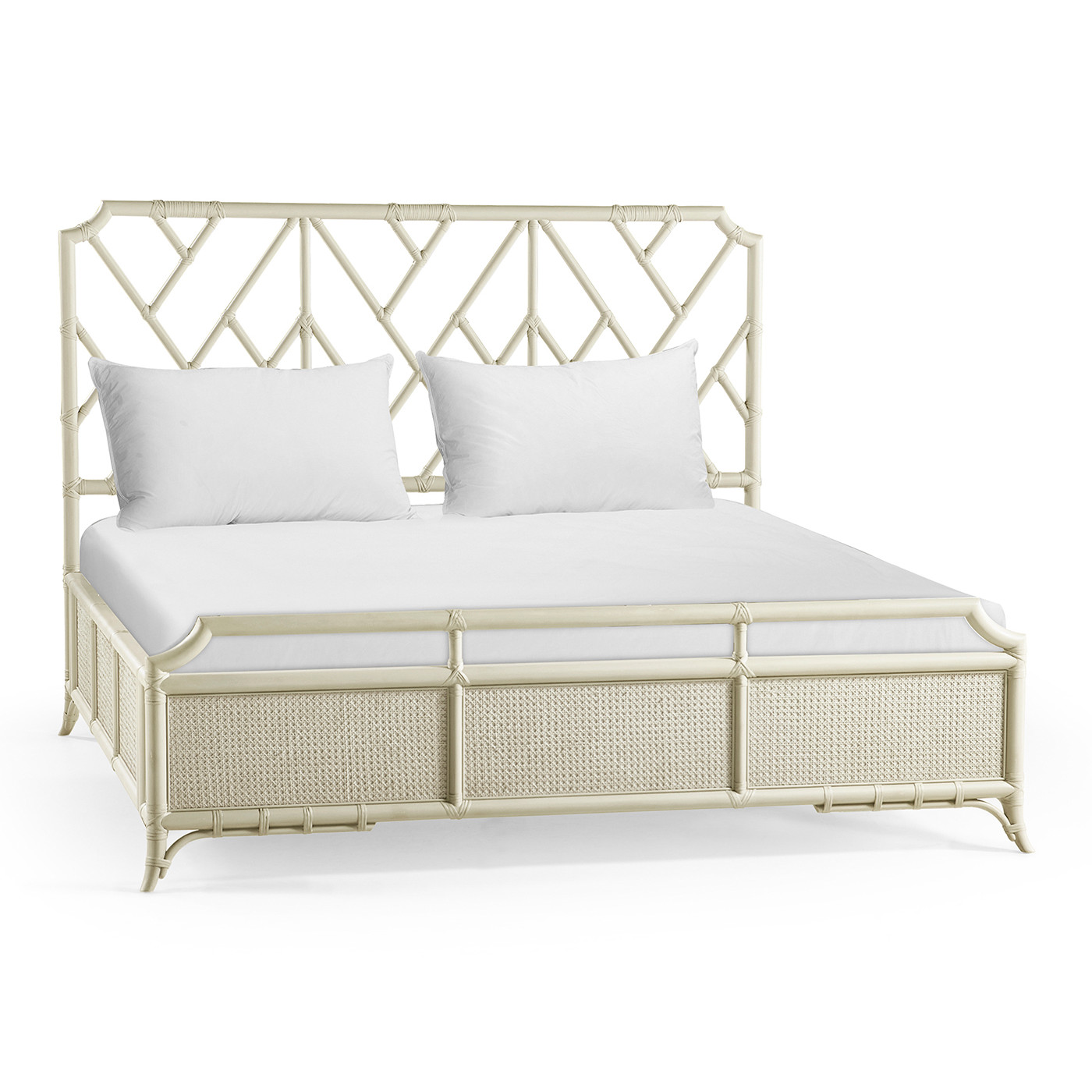 Tropical Tracery Chippendale Bamboo UK King Bed