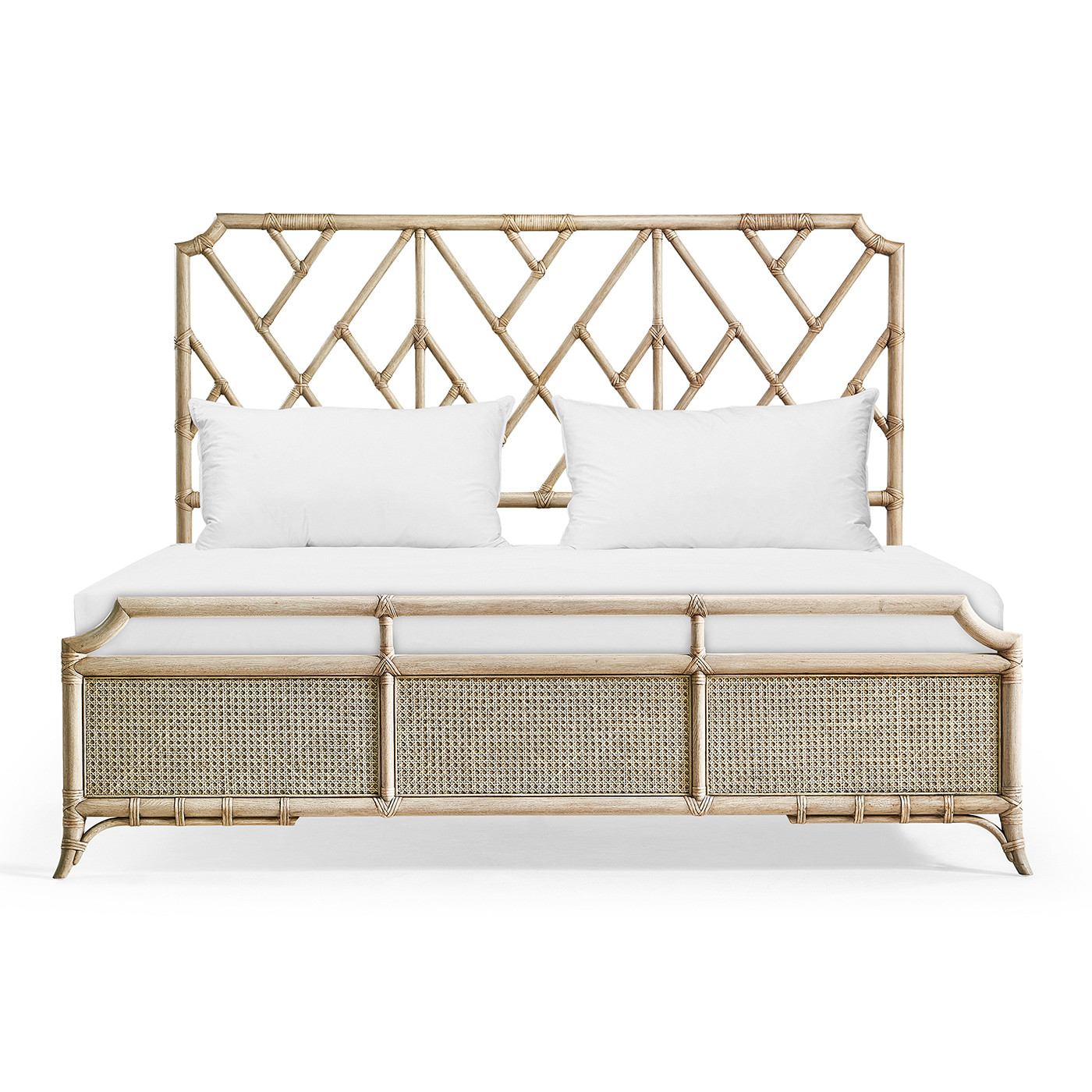 Tropical Tracery Chippendale Bamboo Bed