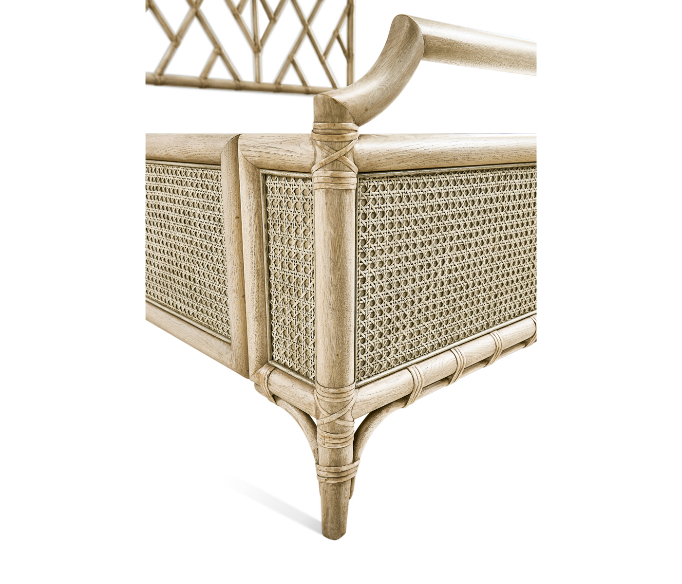 Tropical Tracery Chippendale Bamboo Bed