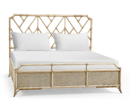 Tropical Tracery Chippendale Bamboo Bed