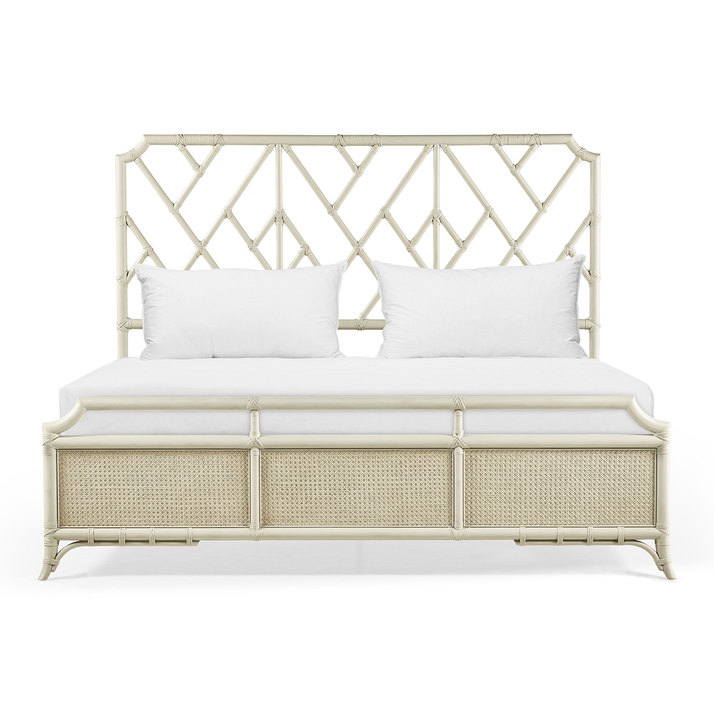 Tropical Tracery Chippendale Bamboo Bed