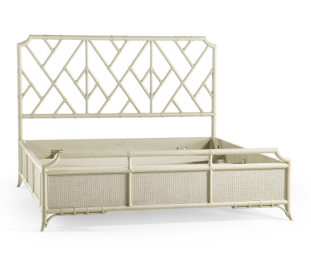 Tropical Tracery Chippendale Bamboo Bed