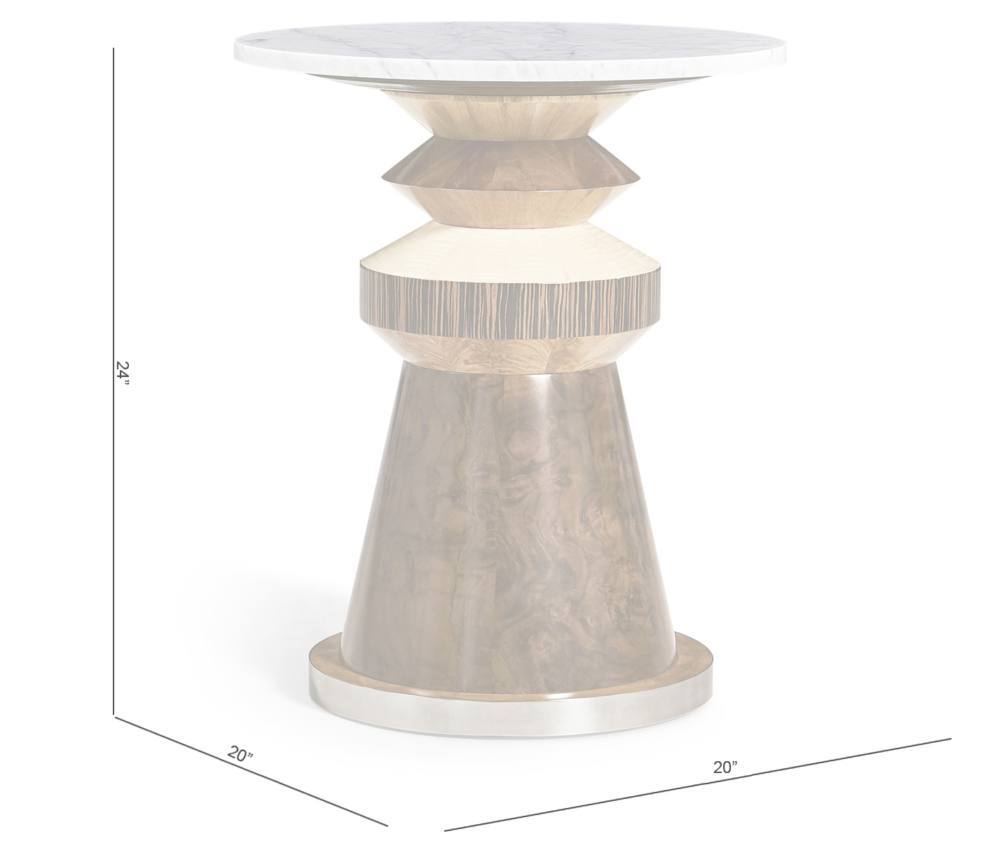 Rook Round Accent Table