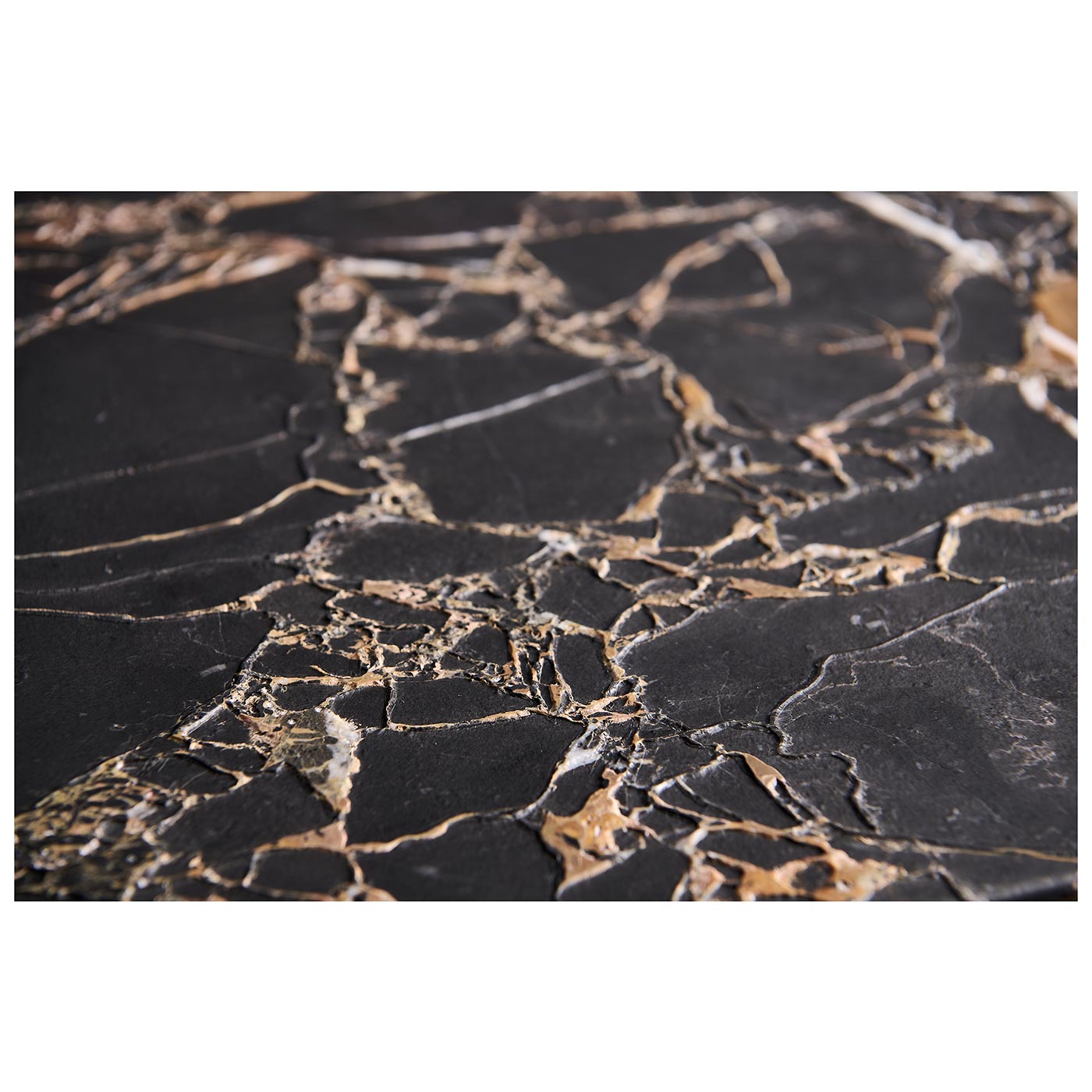 Truett Low Pedestal Table Black and White