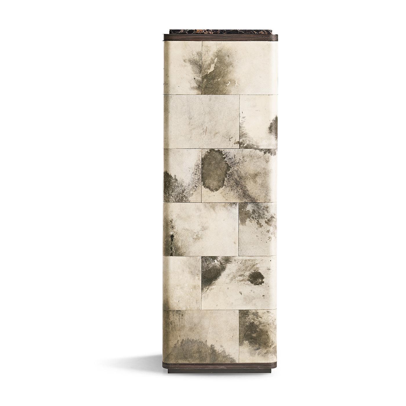 Truett High Pedestal Table Black And White