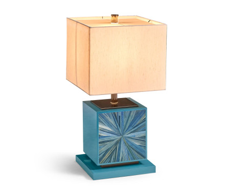 Sapphire Cube Table Lamp