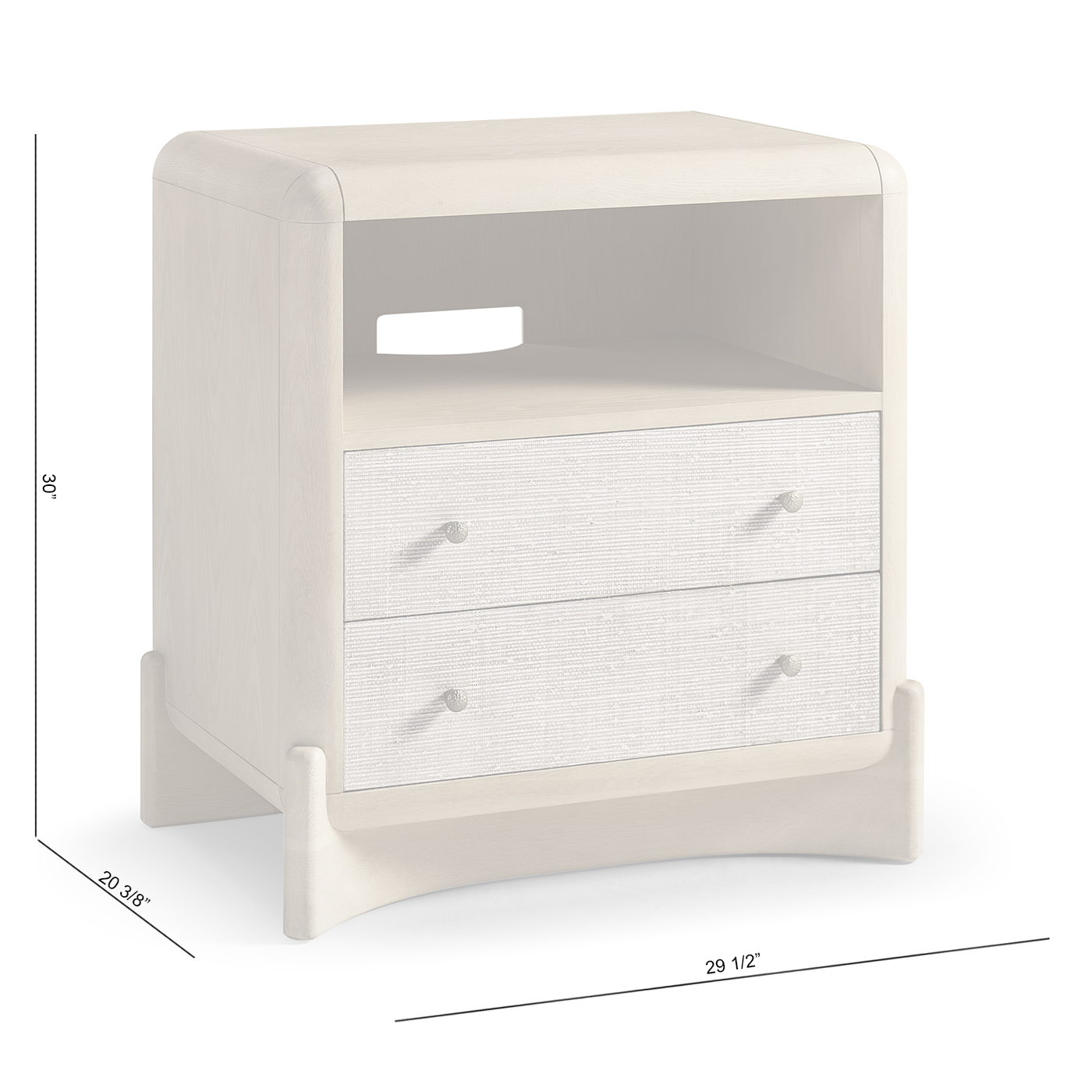 Keel Raffia Nightstand