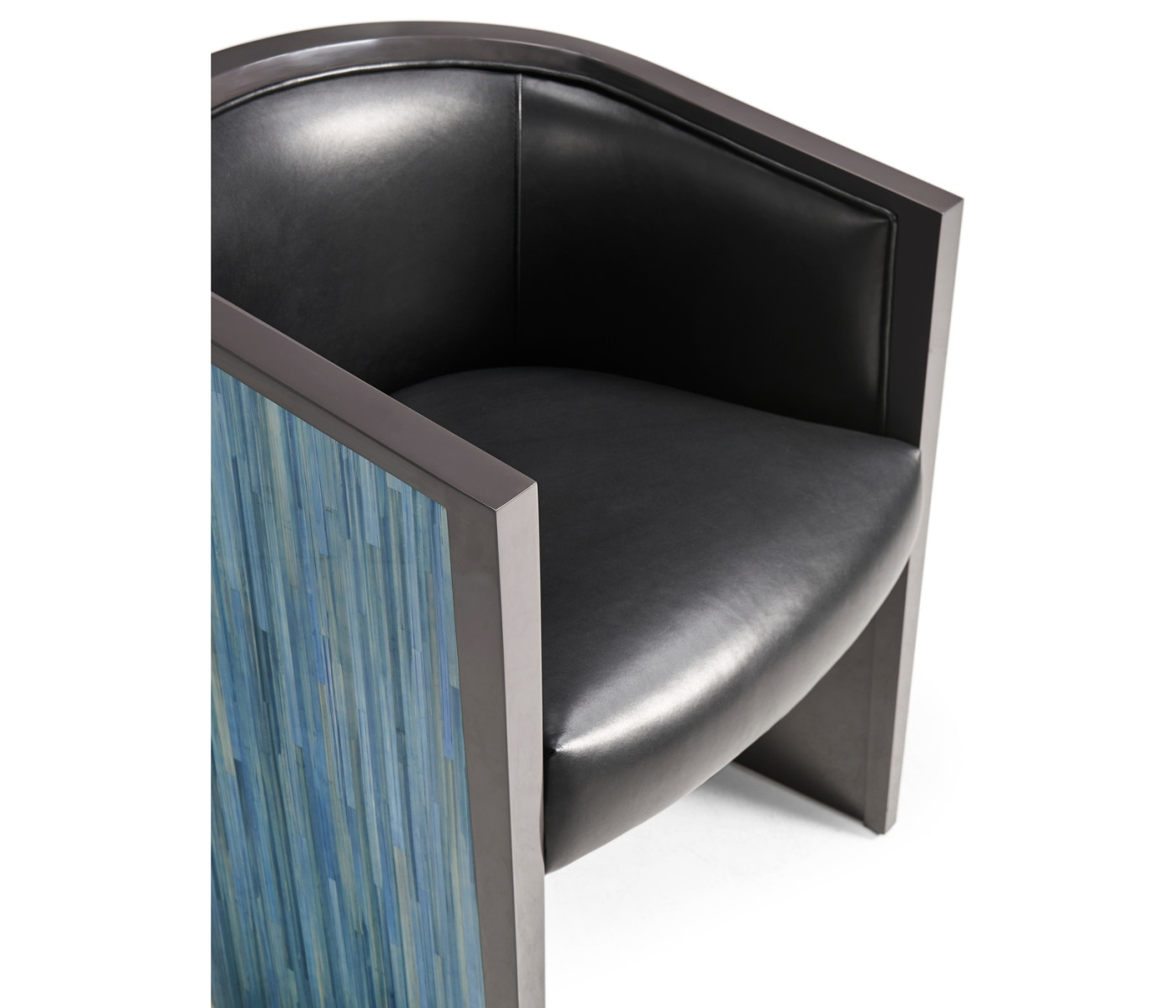 Sapphire Straw Barrel Chair