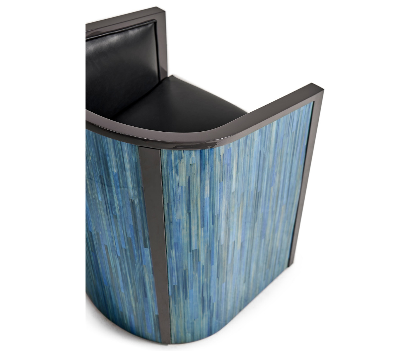 Sapphire Straw Barrel Chair