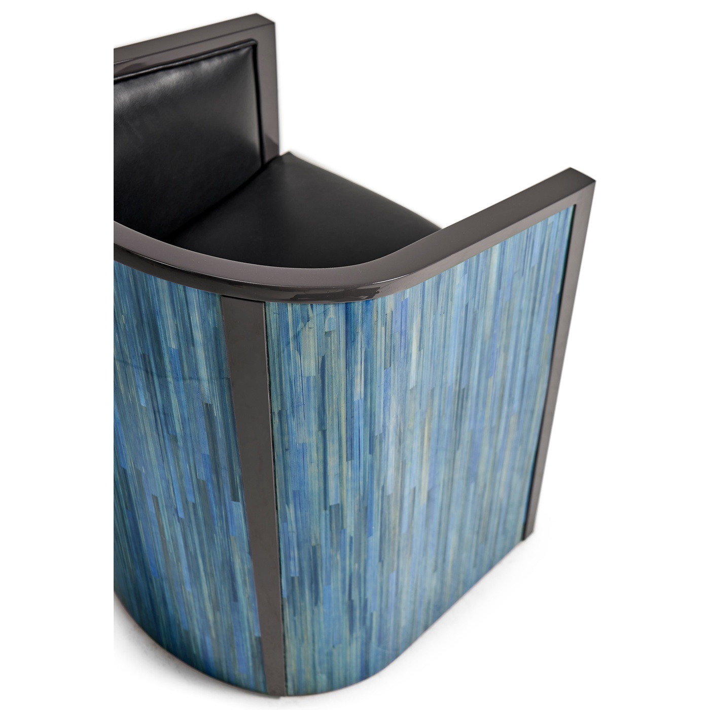 Sapphire Straw Barrel Chair