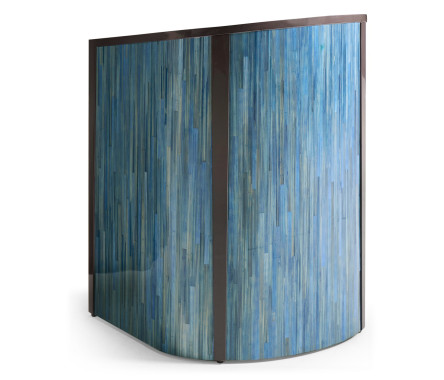 Sapphire Straw Barrel Chair