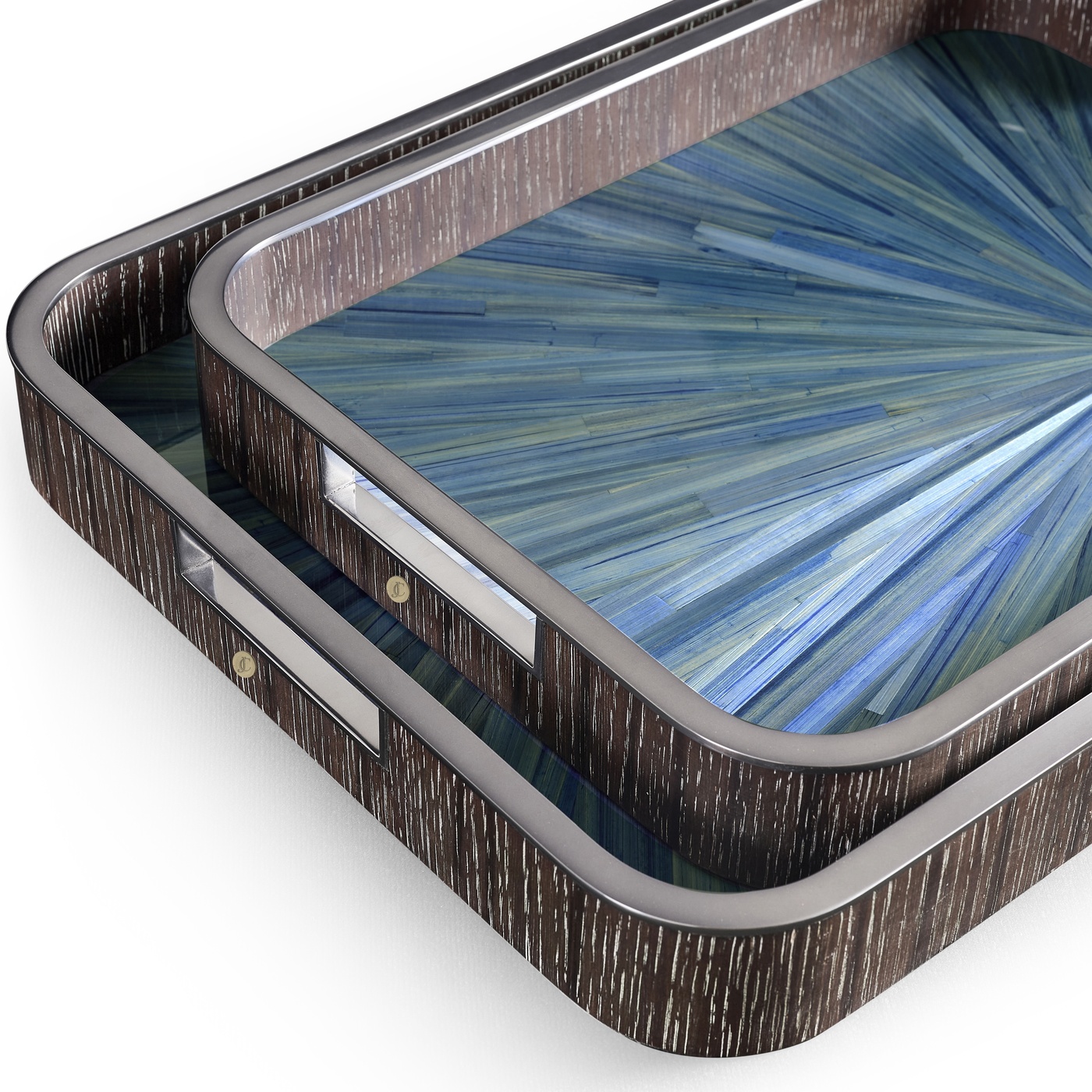 Sapphire Rectangular Tray – Set of 2