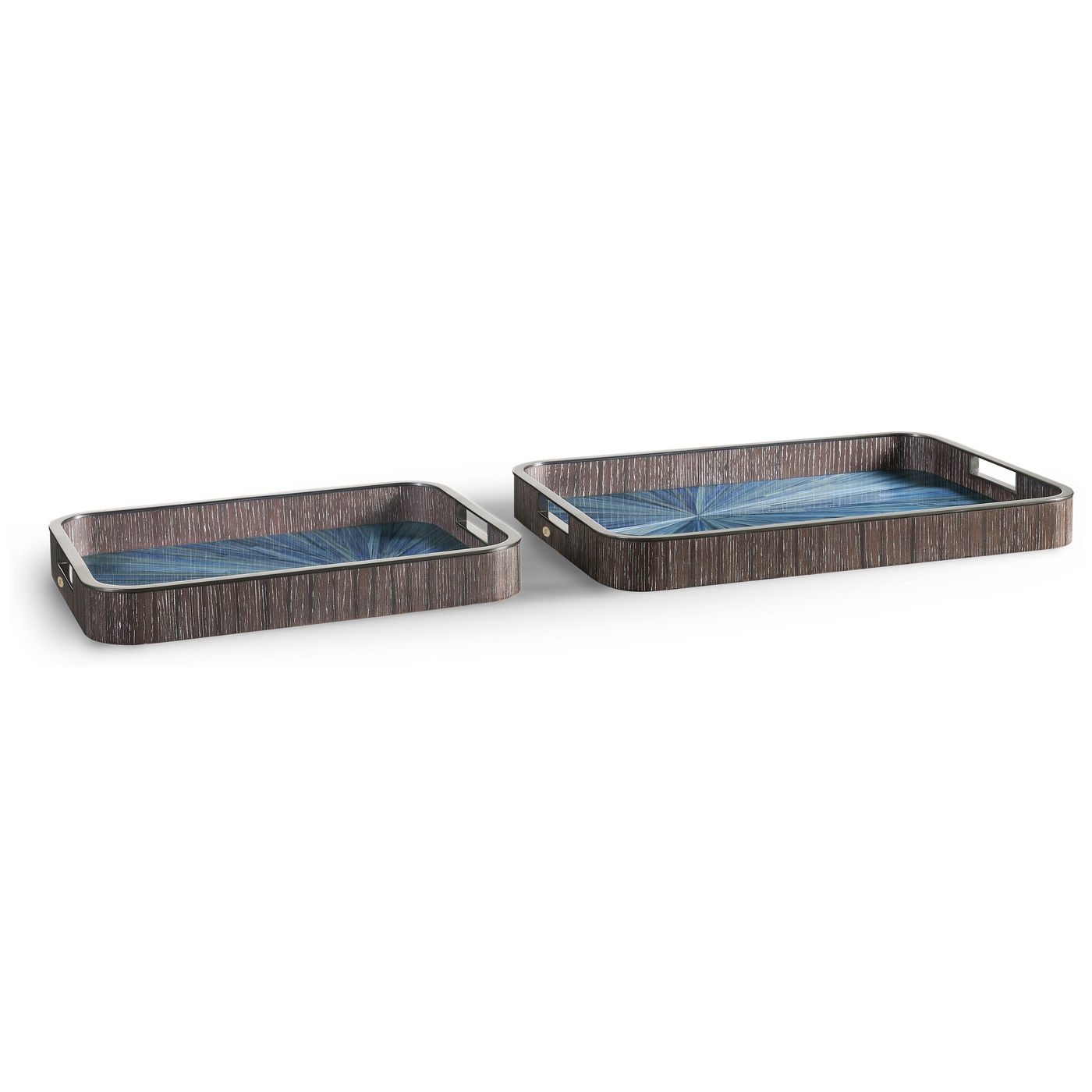 Sapphire Rectangular Tray – Set of 2