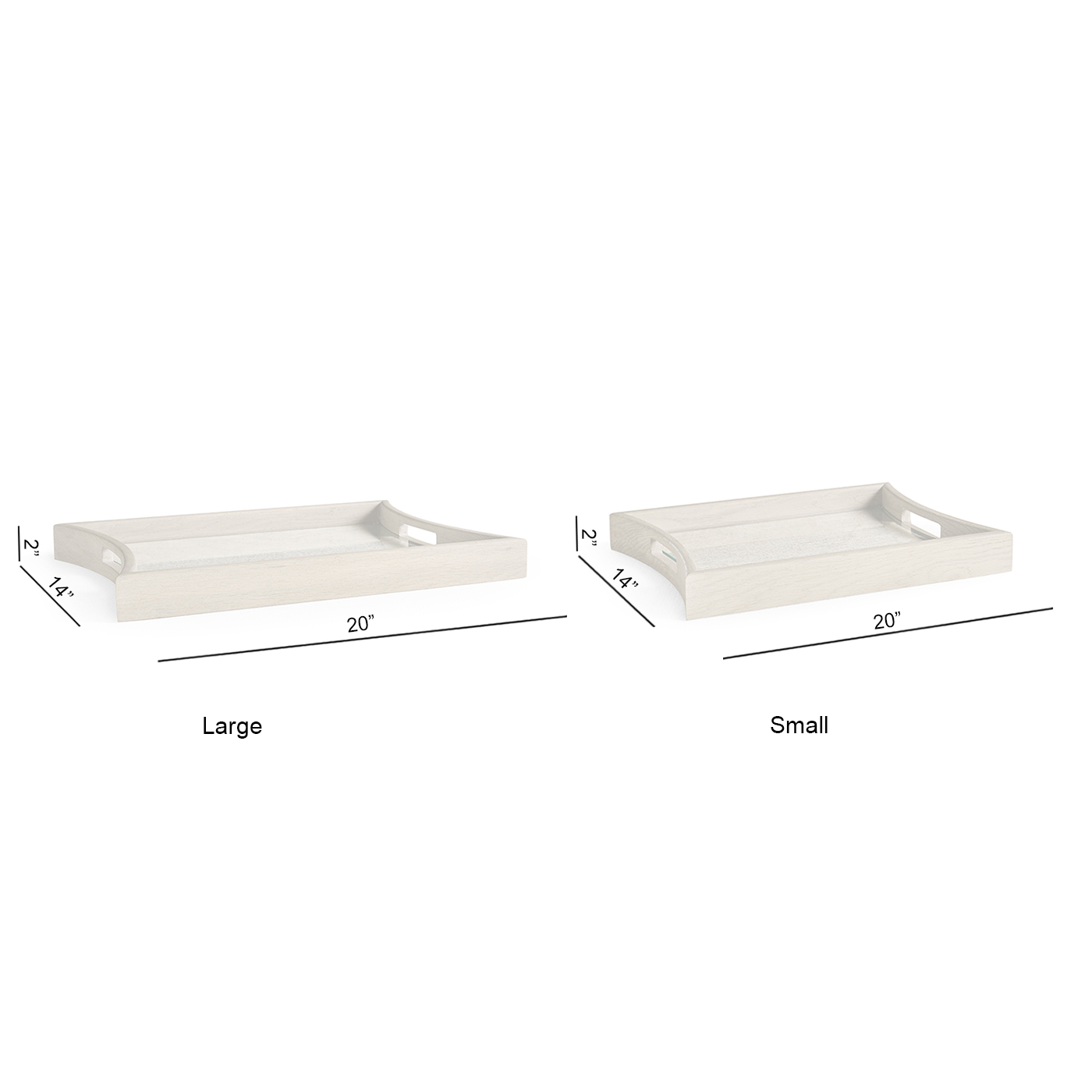 Catenary Rectangular Tray - Set of 2