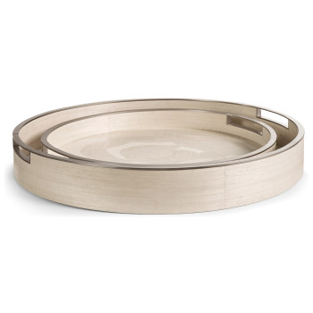 Tidepool Round Tray - Set of 2