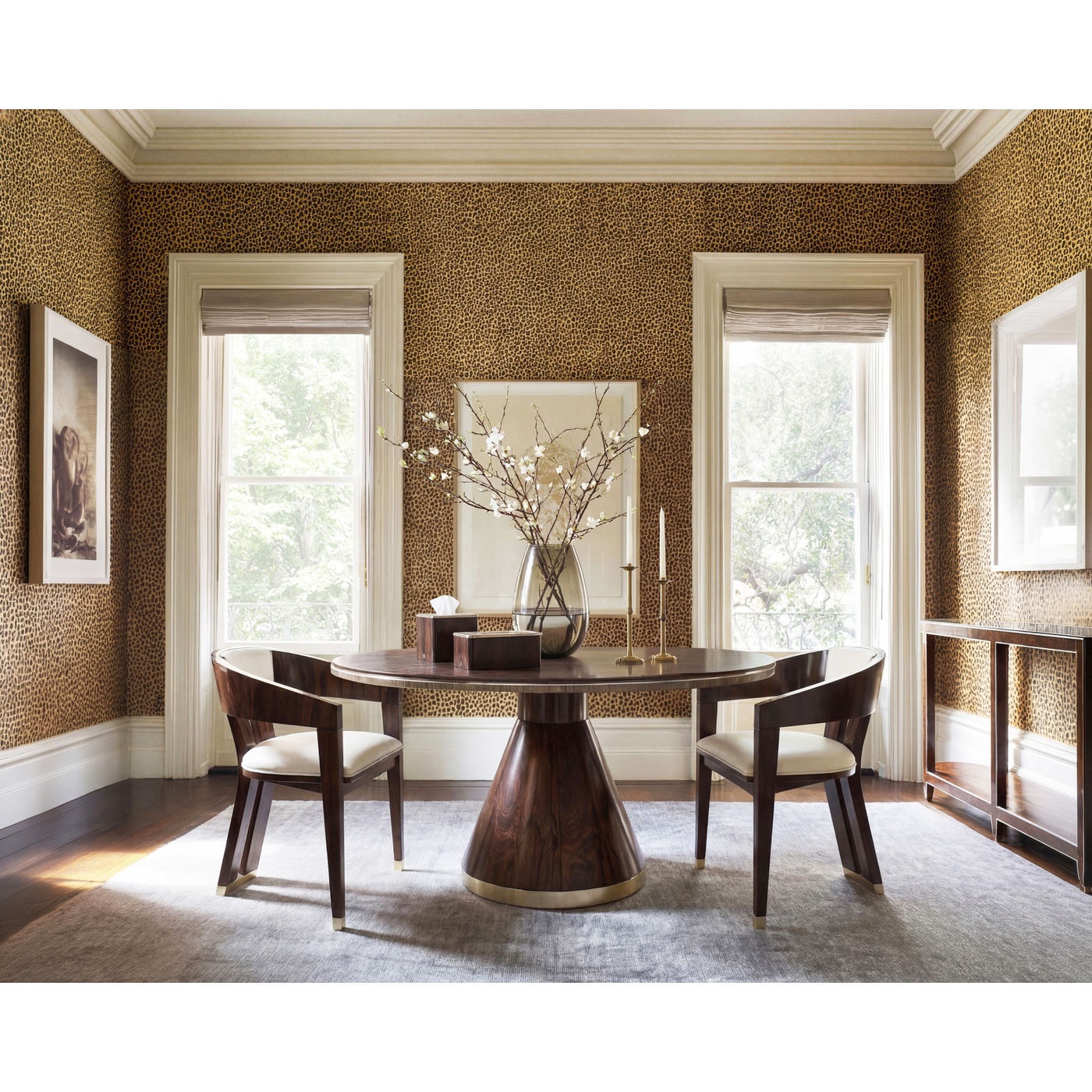 Terra Ziricote Round Dining Table 60