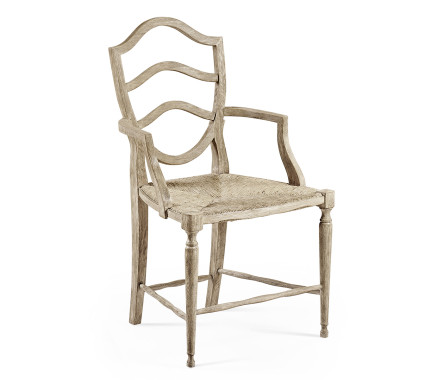 Bodiam Grey Oak Arm Chair