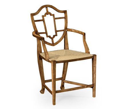 Aveburn Grey Fruitwood Arm Chair