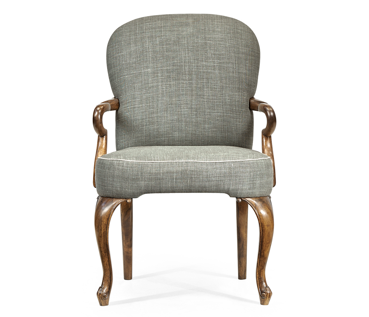 Gunby Grey Fruitwood Dining Arm Chair