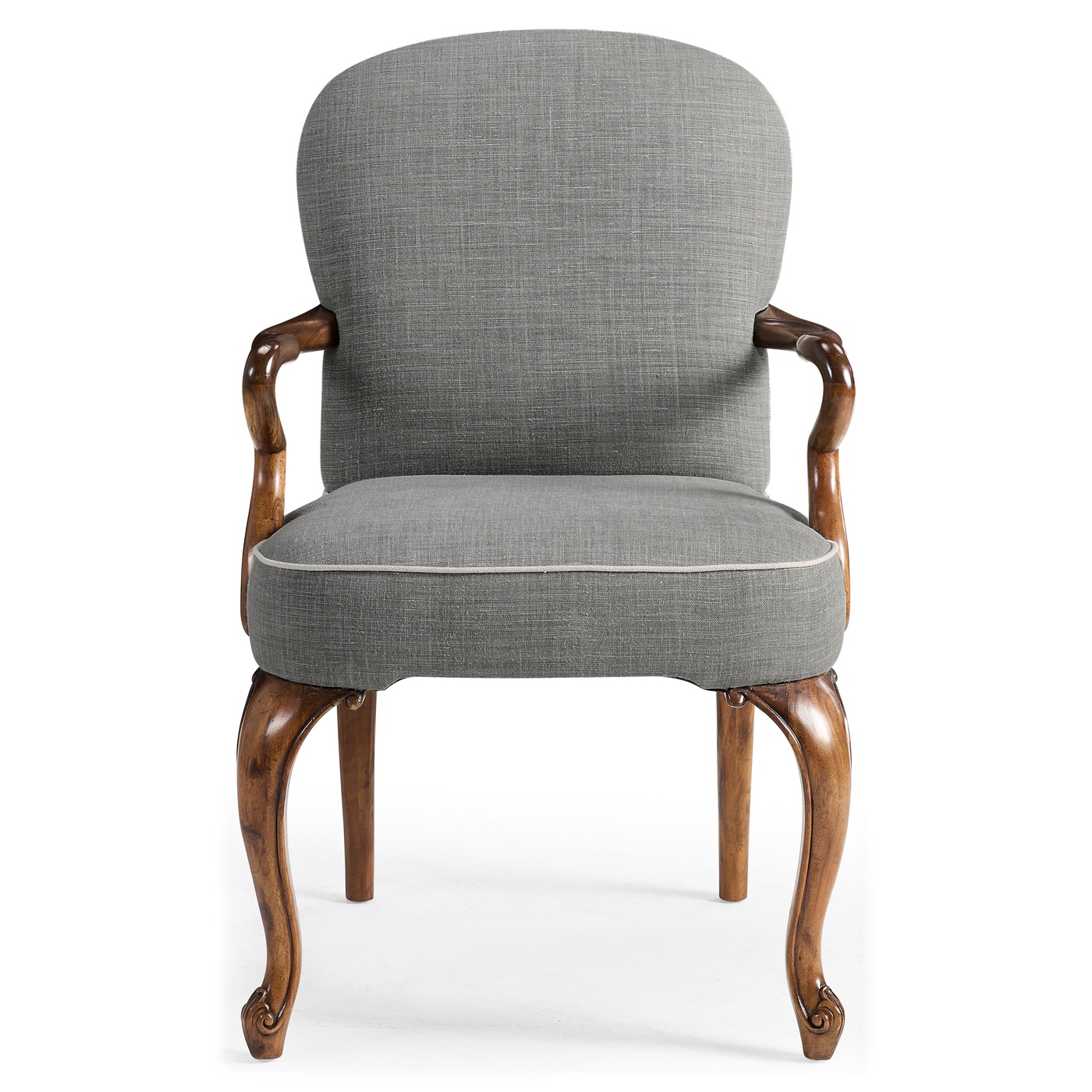 Gunby Grey Fruitwood Dining Arm Chair