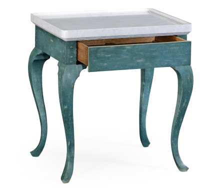 Hemsley table white marble