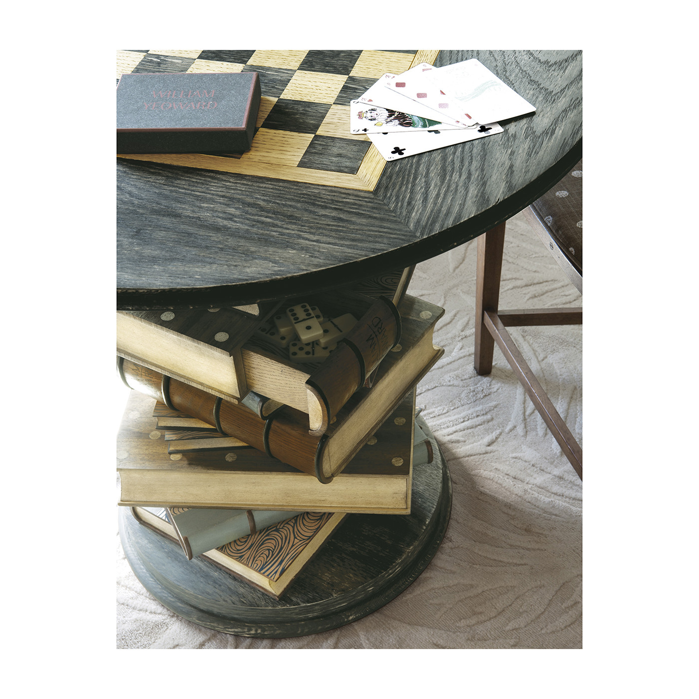 Tenbury Navy Oak Game Table