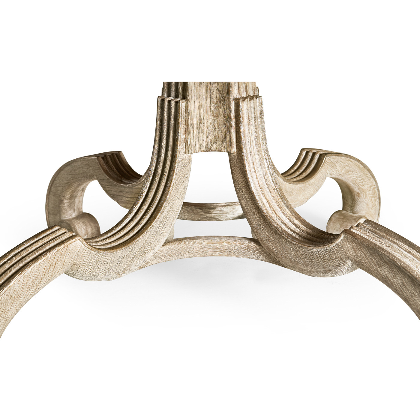 Lacock Venetian White Oak Dining Table with Silver Gilding 71