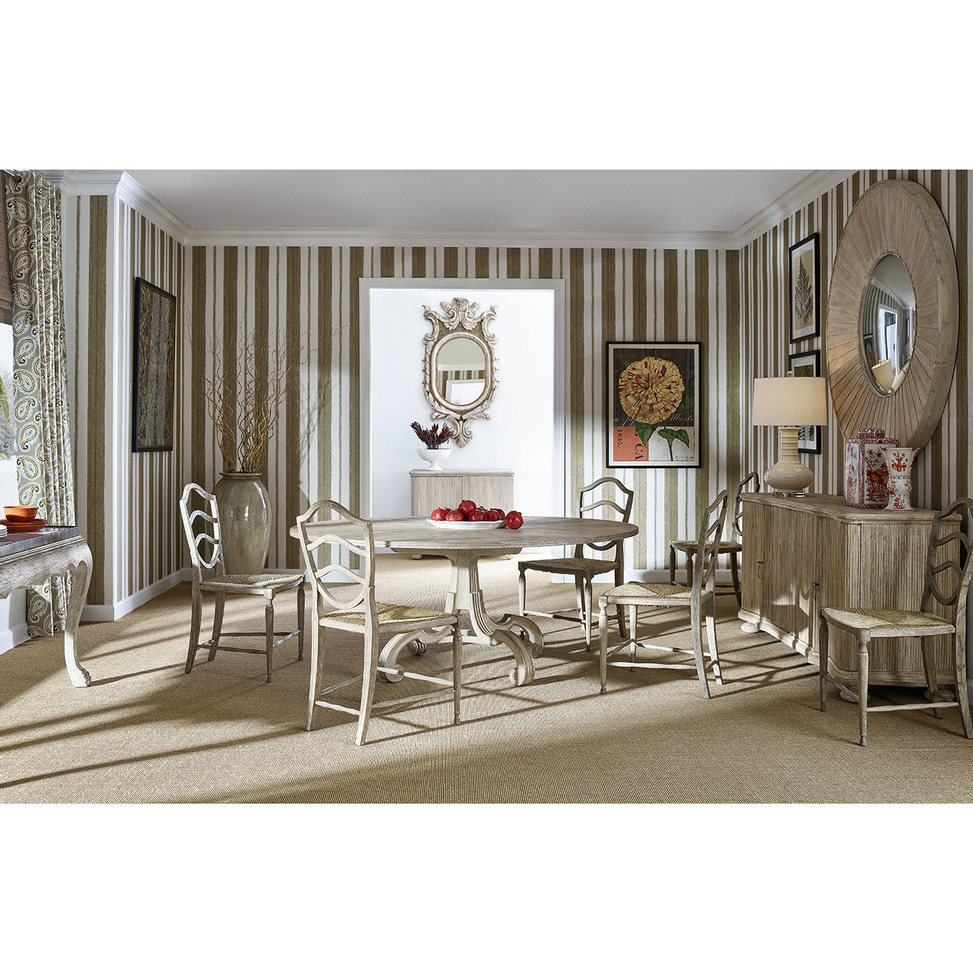 Lacock Washed Oak Dining Table 71