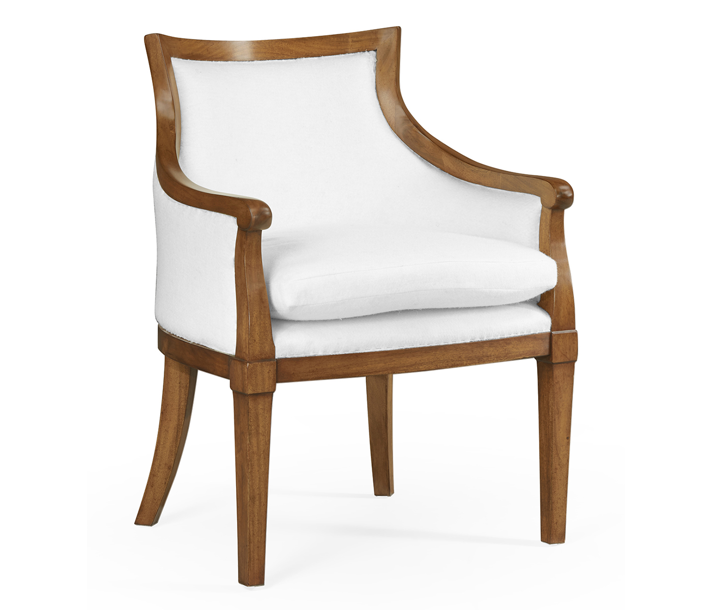 Belton Grey Fruitwood Arm Chair