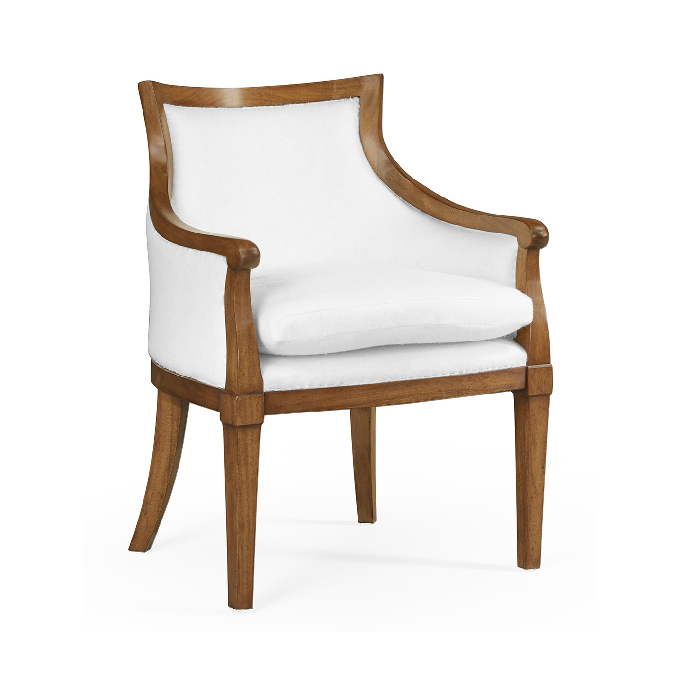 Belton Grey Fruitwood Arm Chair