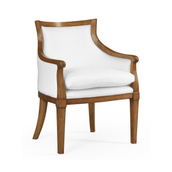 Belton Grey Fruitwood Arm Chair